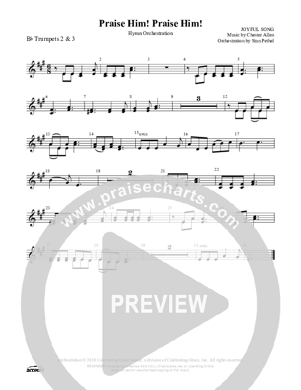 Praise Him Praise Him  Trumpet 2/3 ()