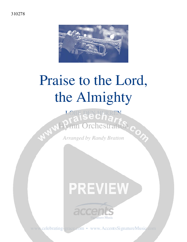 Praise To The Lord The Almighty Cover Sheet ()