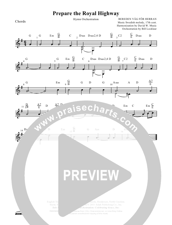 Prepare The Royal Highway Orchestration Praisecharts prepare the royal highway