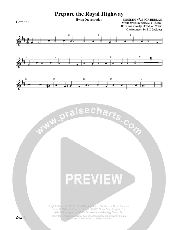 Prepare The Royal Highway French Horn ()