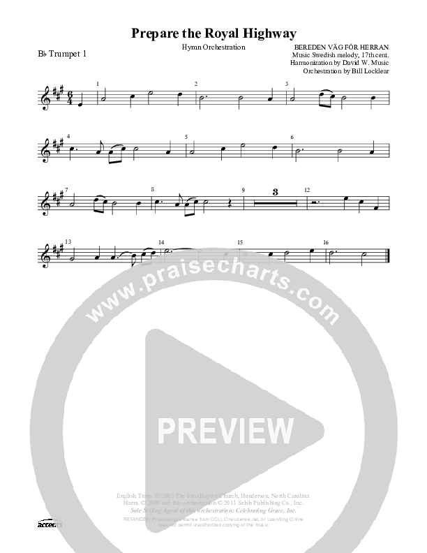 Prepare The Royal Highway Trumpet 1 ()