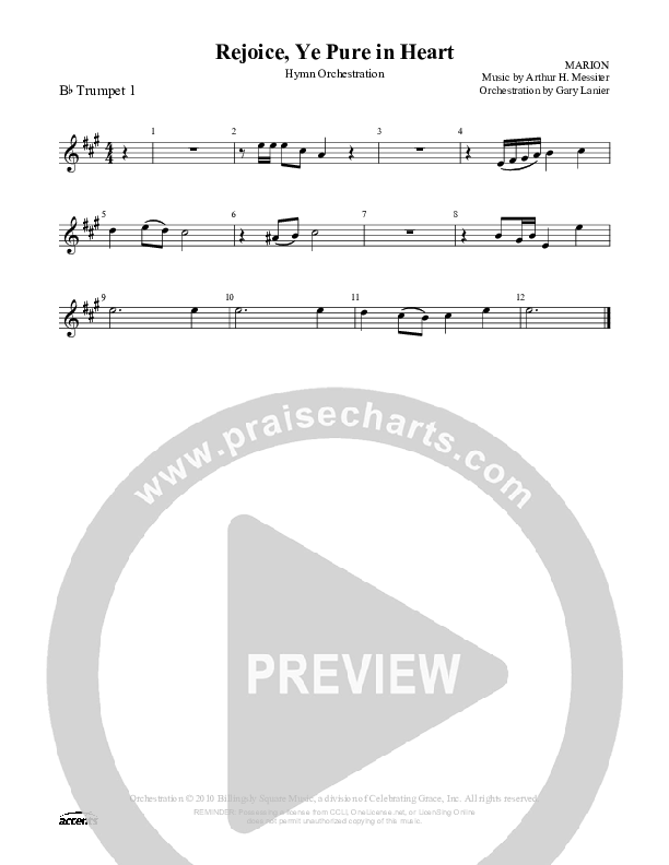 Rejoice Ye Pure In Heart Trumpet 1 ()