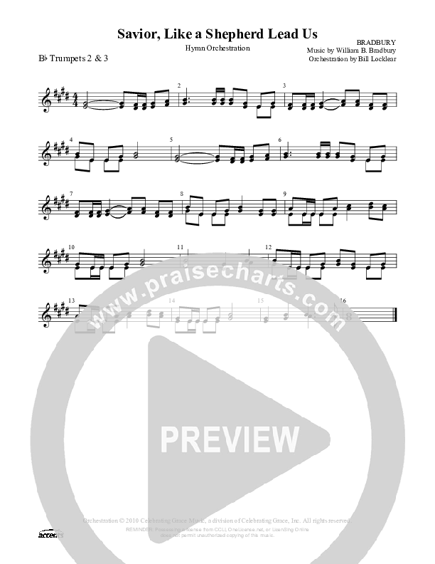 Savior Like A Shepherd Lead Us Trumpet 2/3 ()