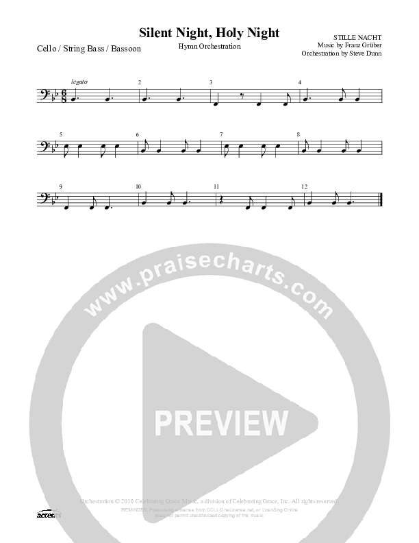 Silent Night Holy Night Cello/Bass ()