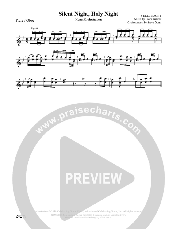 Silent Night Holy Night Flute/Oboe ()