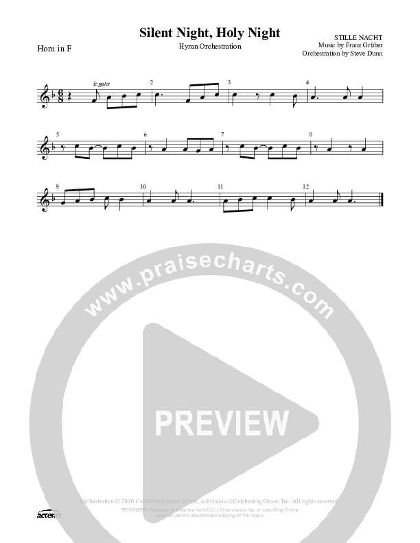 Silent Night Holy Night French Horn ()