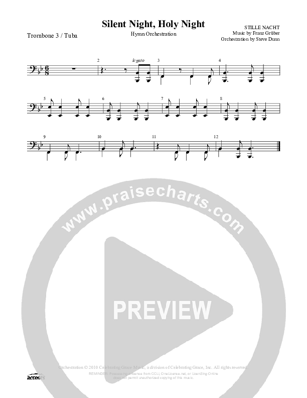 Silent Night Holy Night Trombone 3/Tuba ()