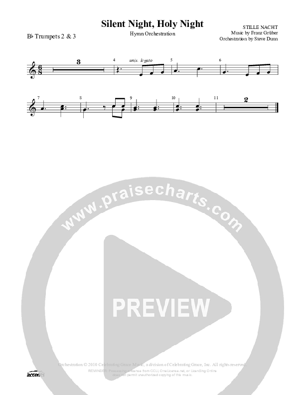 Silent Night Holy Night Trumpet 2/3 ()