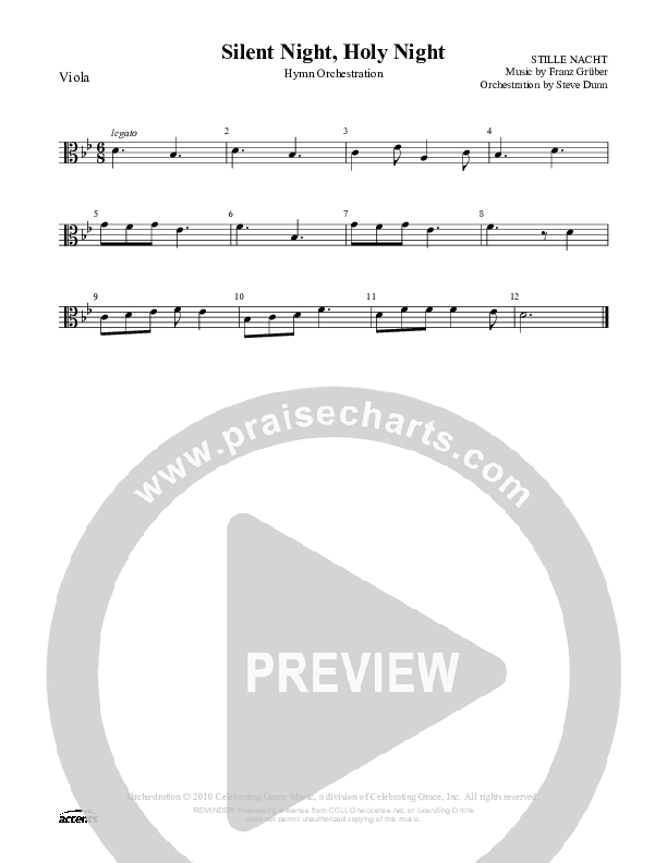Silent Night Holy Night Viola ()