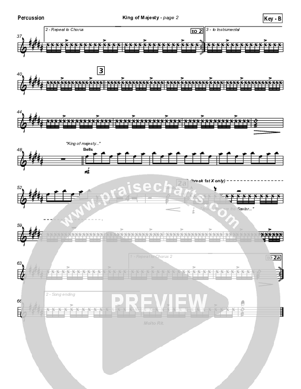 King Of Majesty Percussion (Hillsong Worship)