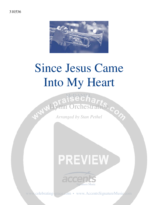 Since Jesus Came Into My Heart Orchestration ()