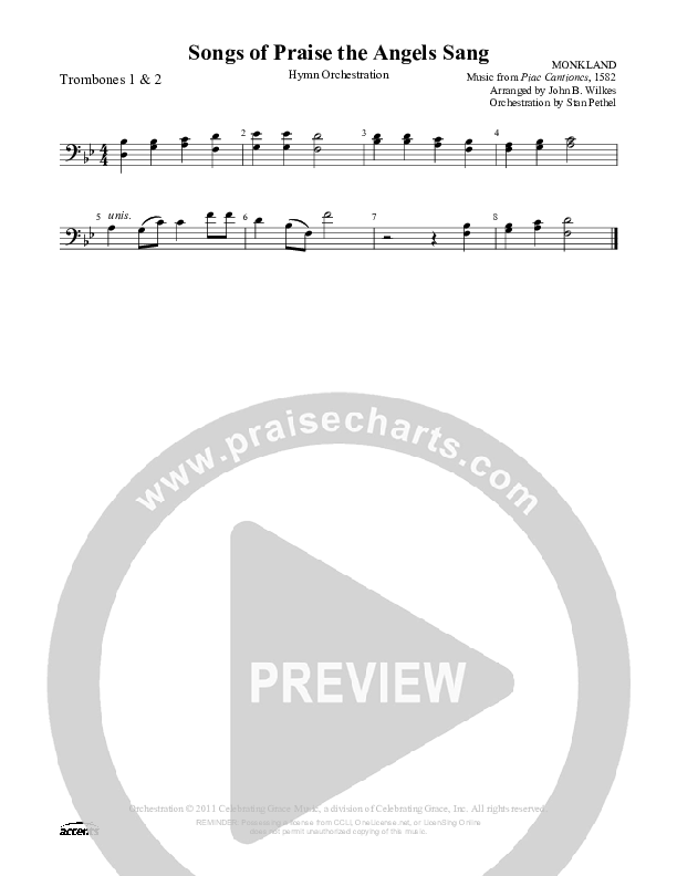 Songs Of Praise The Angels Sang Trombone 1/2 ()