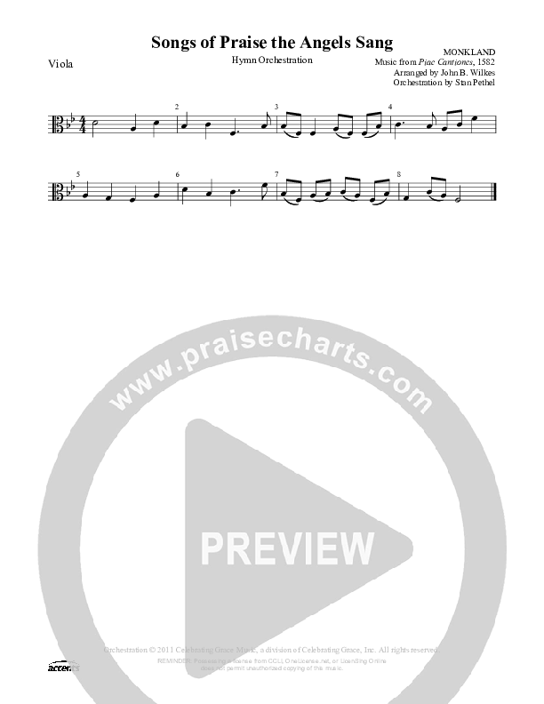Songs Of Praise The Angels Sang Viola ()