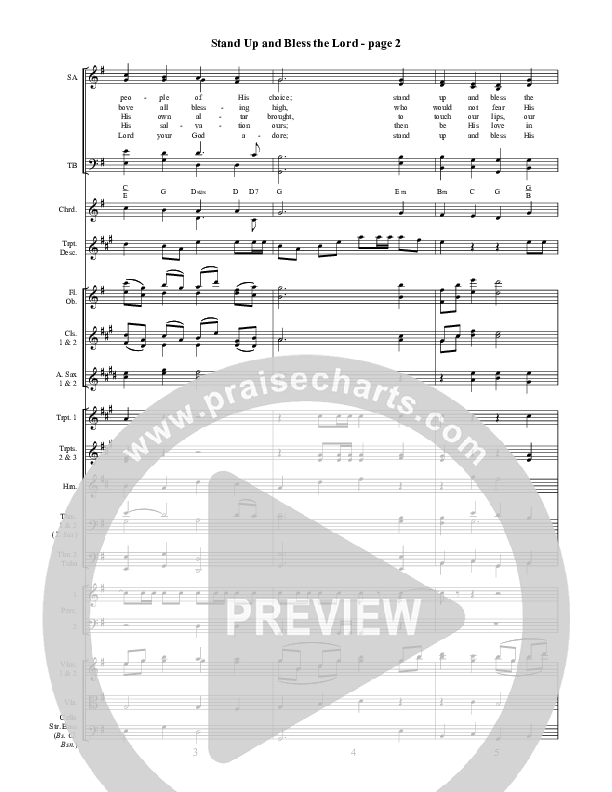 Stand Up And Bless The Lord Orchestration ()