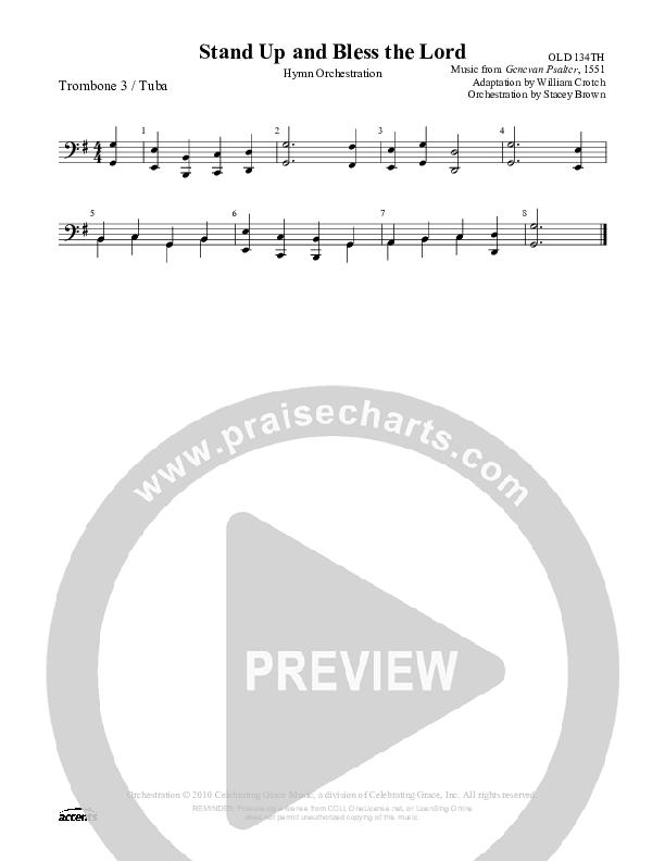 Stand Up And Bless The Lord Trombone 3/Tuba ()
