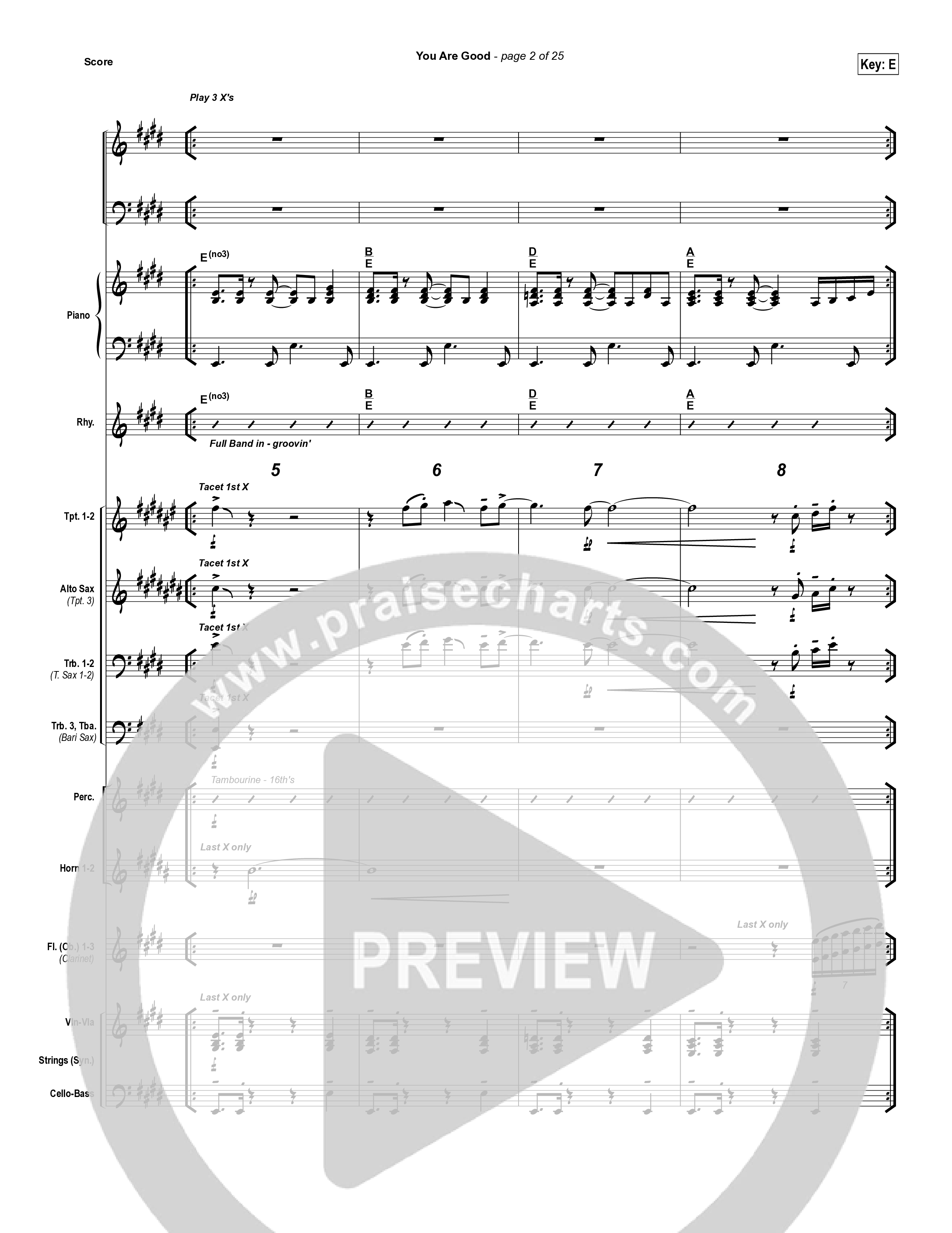 You Are Good Conductor's Score (Lakewood Church)