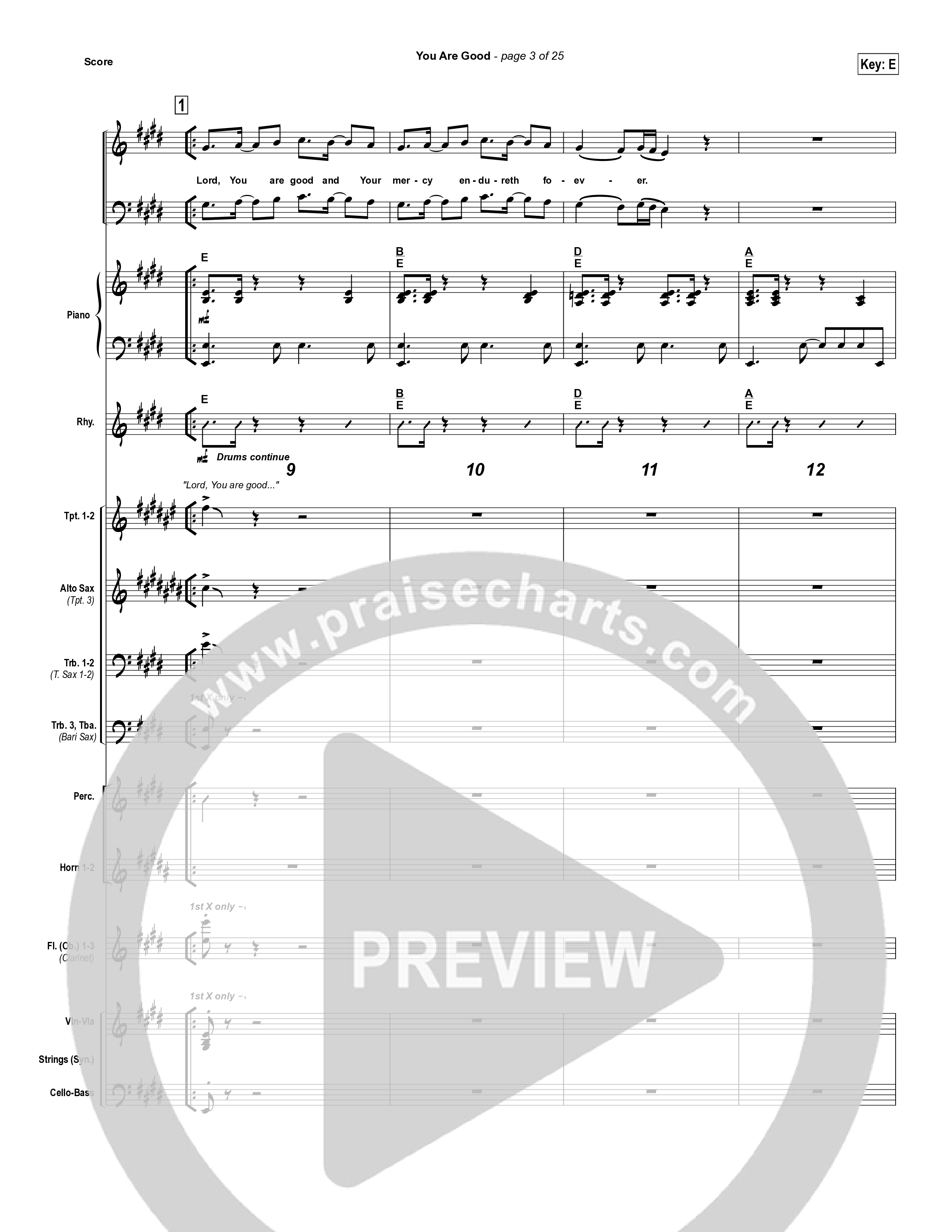 You Are Good Conductor's Score (Lakewood Church)