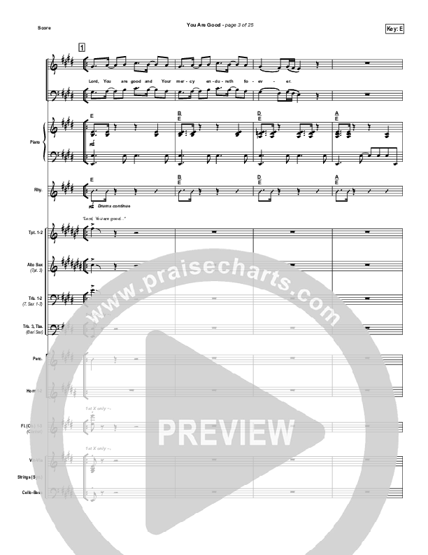 You Are Good Conductor's Score (Lakewood Church)