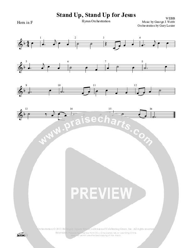 Stand Up Stand Up For Jesus French Horn ()