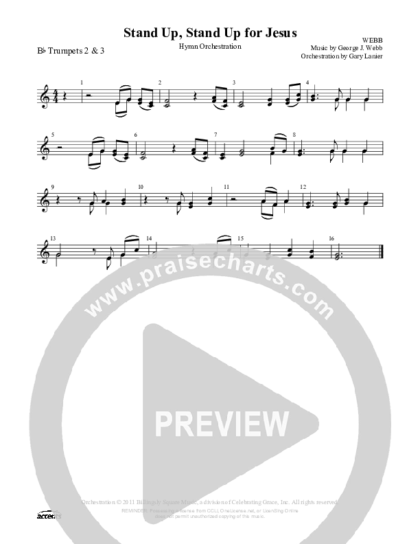 Stand Up Stand Up For Jesus Trumpet 2/3 ()