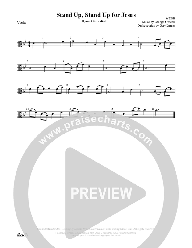 Stand Up Stand Up For Jesus Viola ()