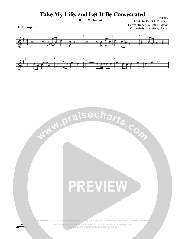Take My Life And Let It Be Consecrated Trumpet 1 ()