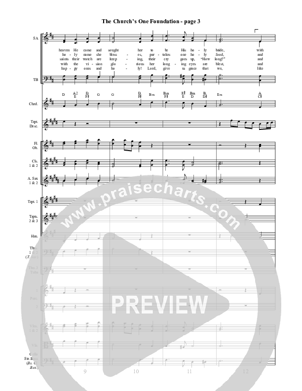 The Church's One Foundation Conductor's Score ()