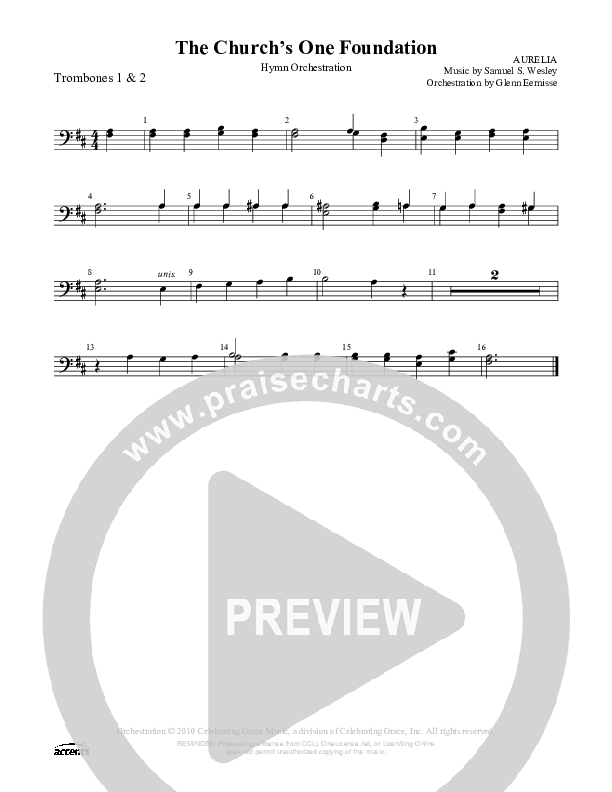 The Church's One Foundation Trombone 1/2 ()