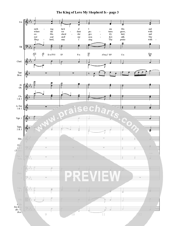 The King Of Love My Shepherd Is Conductor's Score ()