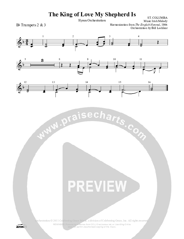 The King Of Love My Shepherd Is Trumpet 2/3 ()