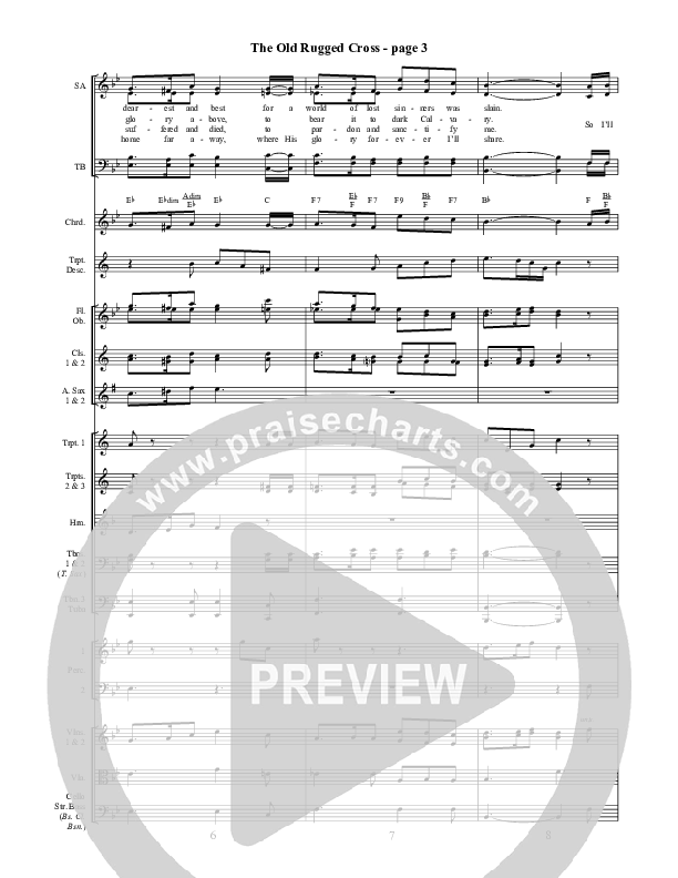 The Old Rugged Cross Conductor's Score ()