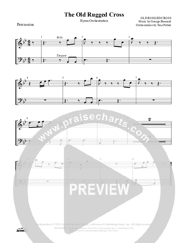 The Old Rugged Cross Percussion ()