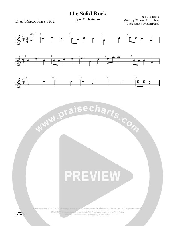 The Solid Rock Alto Sax 1/2 ()