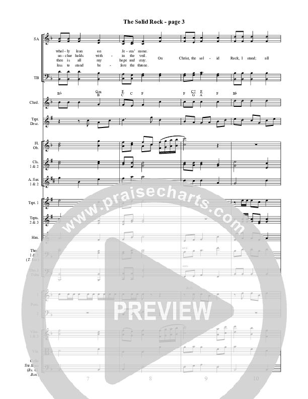 The Solid Rock Conductor's Score ()