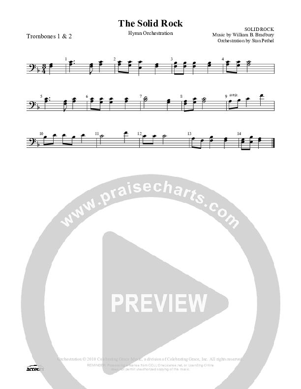 The Solid Rock Trombone 1/2 ()