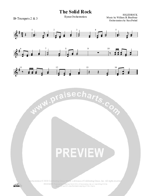 The Solid Rock Trumpet 2/3 ()