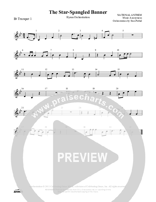 The Star-Spangled Banner  Trumpet 1 ()