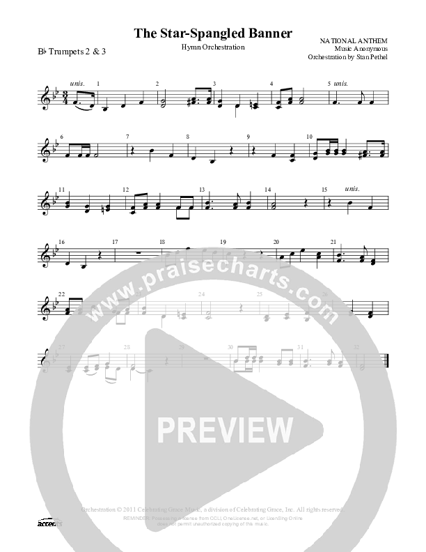 The Star-Spangled Banner  Trumpet 2/3 ()