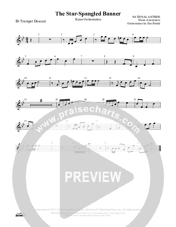 The Star-Spangled Banner  Trumpet ()