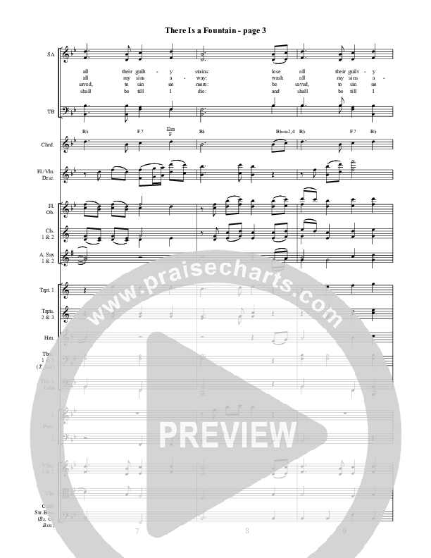 There Is A Fountain Filled With Blood Conductor's Score ()