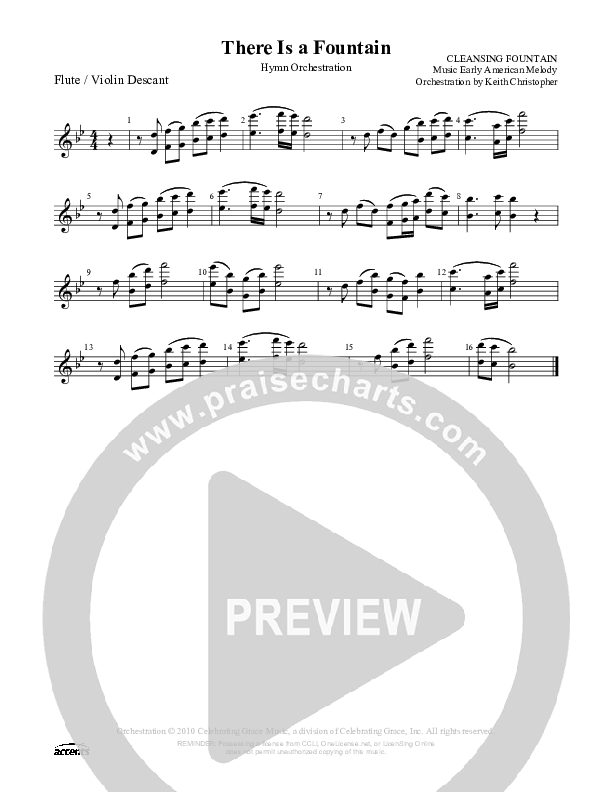 There Is A Fountain Filled With Blood Flute ()