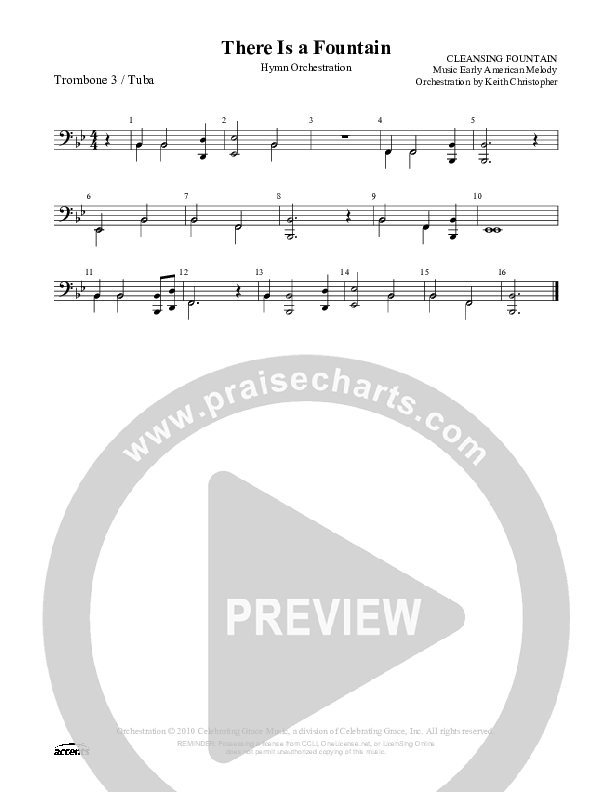 There Is A Fountain Filled With Blood Trombone 3/Tuba ()