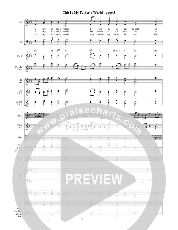 This Is My Father's World Conductor's Score ()