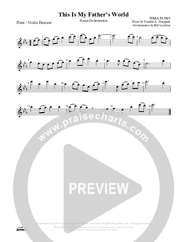 This Is My Father's World Flute ()