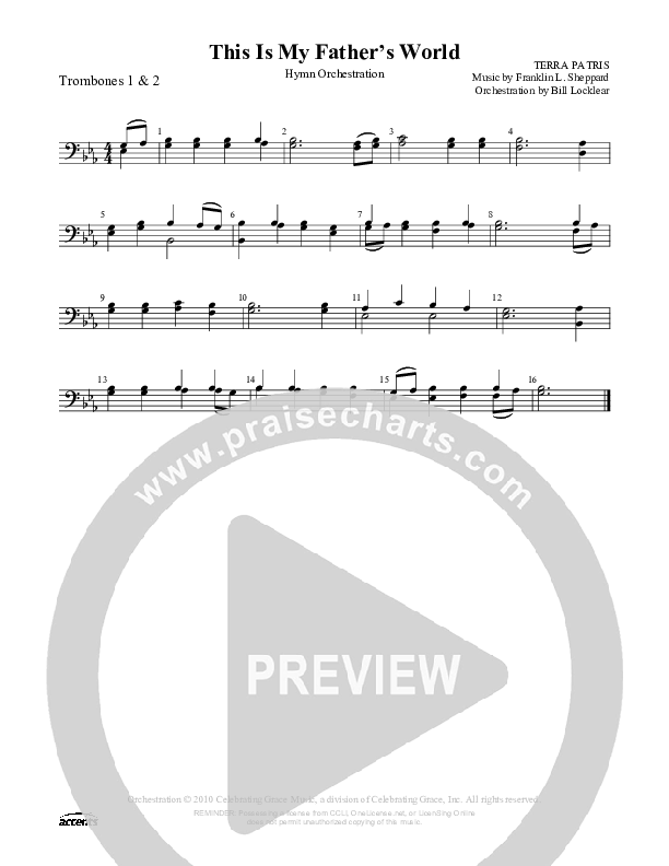 This Is My Father's World Trombone 1/2 ()