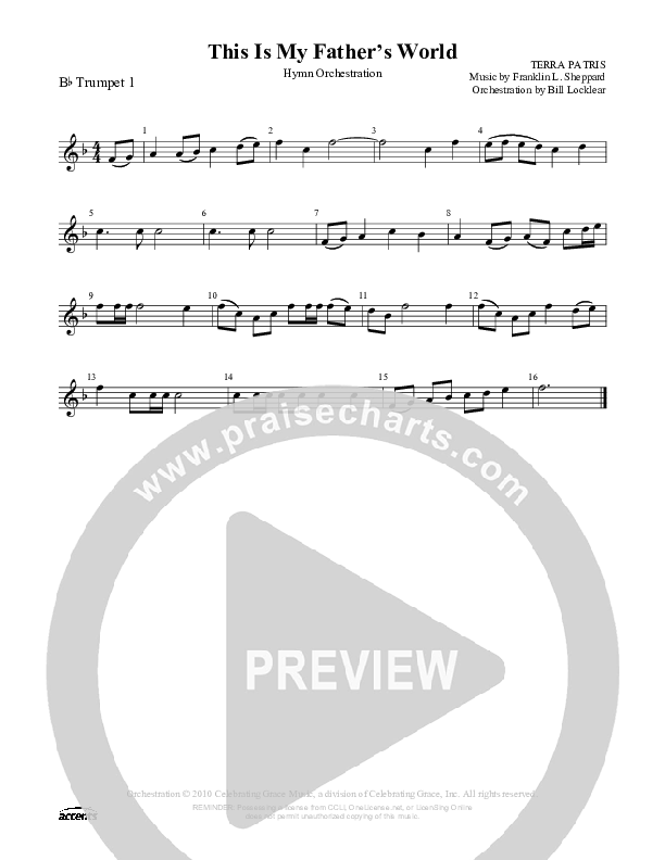 This Is My Father's World Trumpet 1 ()