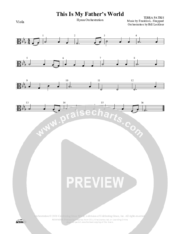 This Is My Father's World Viola ()