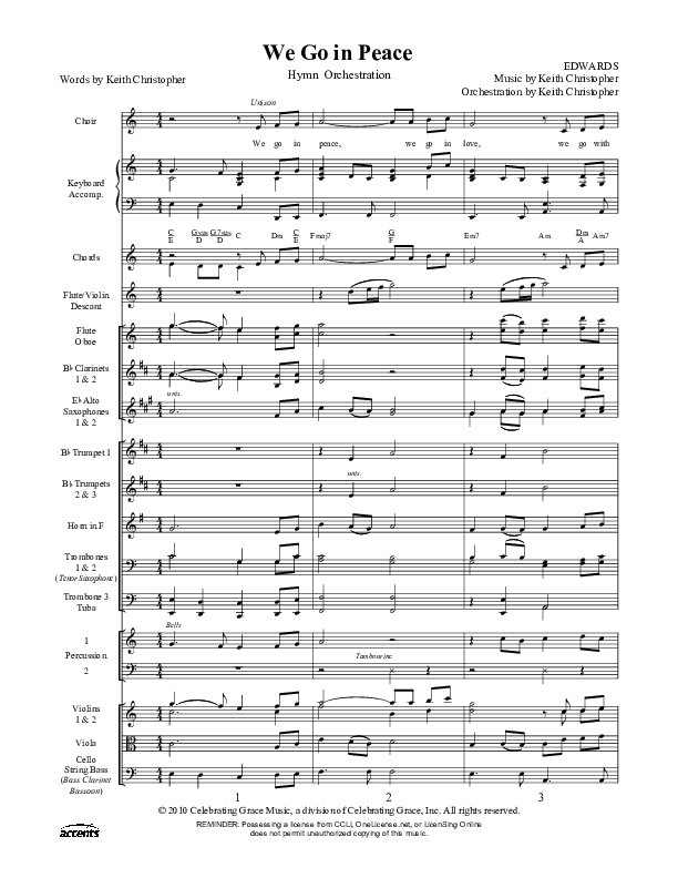 We Go In Peace Orchestration ()