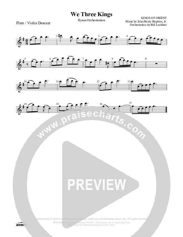 We Three Kings  Flute ()