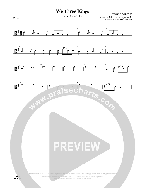 We Three Kings  Viola ()